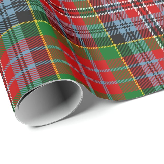 Clan MacPherson Tartan Wrapping Paper Geschenkpapier (Rolleneckpunkt)