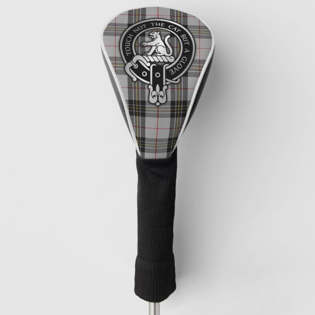Clan MacPherson Wappen & Tartan Golf Head Cover Golf Headcover (Vorderseite)