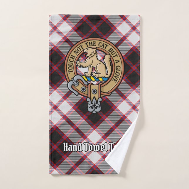 Clan MacPherson Wappen über die Jagd auf Tartan Badhandtuch Set (Handtuch)