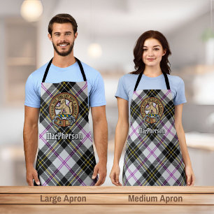 Clan MacPherson Wappen über Dress Tartan Schürze
