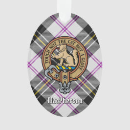 Clan MacPherson Wappen über Kleid Tartan Ornament