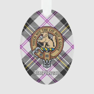 Clan MacPherson Wappen über Kleid Tartan Ornament