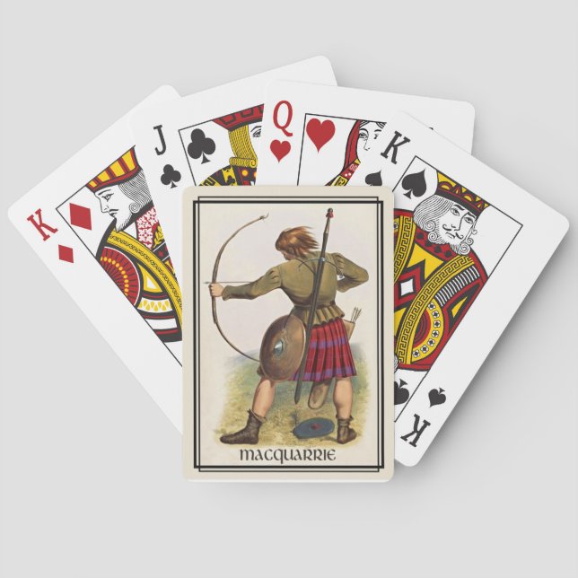 Clan MacQuarrie Classic Scotland Bicycle Deck Spielkarten (Rückseite)