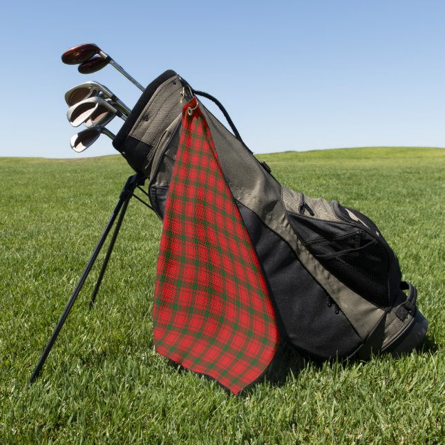 Clan MacQuarrie Tartan Kariert Golfhandtuch (Gras)