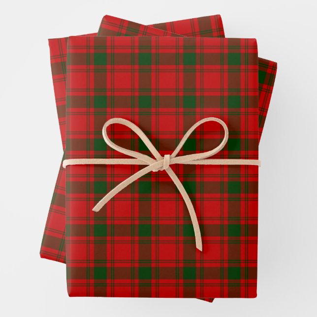 Clan MacQuarrie Tartan und Wappen Geschenkpapier Set (Beispiel)