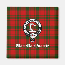 Clan MacQuarrie Tartan und Wappen Magnet