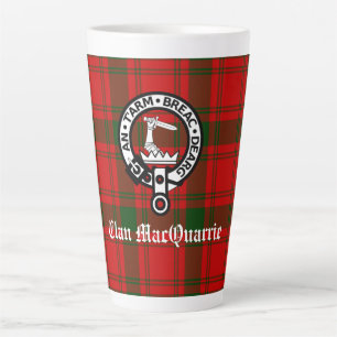 Clan MacQuarrie Tartan und Wappen Milchtasse