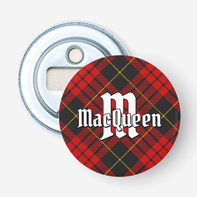 Clan MacQueen Tartan Bottle Opener Flaschenöffner (Vorderseite)
