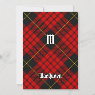 Clan MacQueen Tartan Einladung
