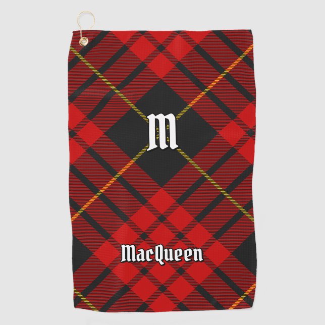 Clan MacQueen Tartan Golfhandtuch (Vorderseite)