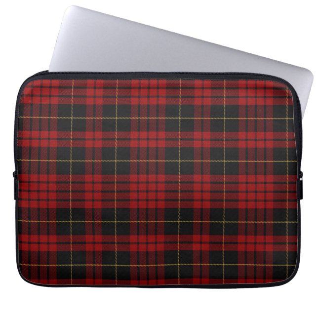 Clan MacQueen Tartan-karierte Laptop-Abdeckung Laptopschutzhülle (Vorderseite)