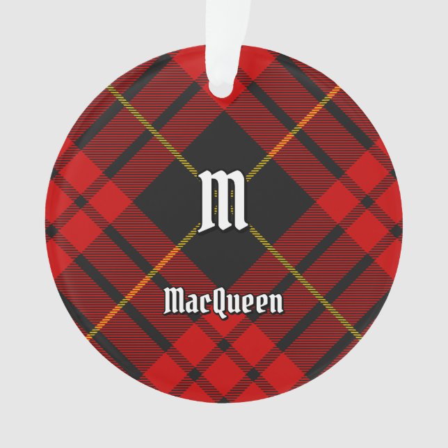 Clan MacQueen Tartan Ornament (Vorderseite)