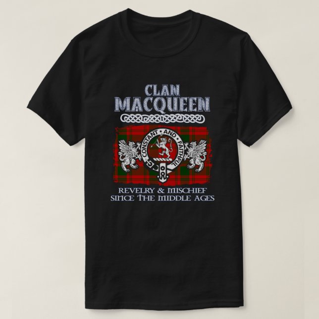 Clan Macqueen Wappen Schottischer Clans Scottish S T-Shirt (Design vorne)