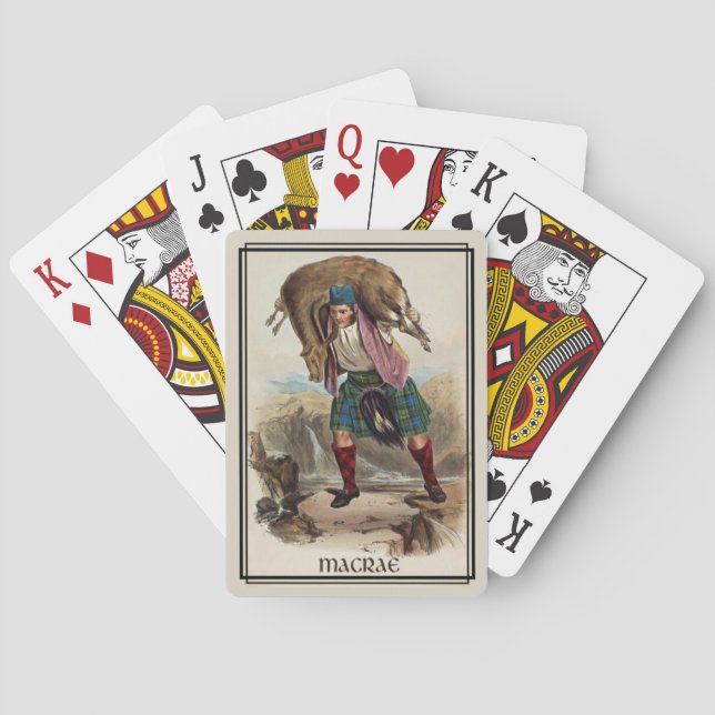 Clan MacRae klassische Schottland Spielkarten (Rückseite)