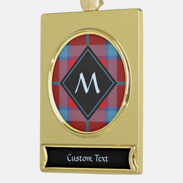 Clan MacTavish Tartan Banner-Ornament Gold (Links)