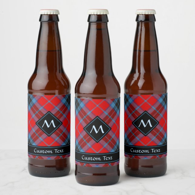 Clan MacTavish Tartan Bierflaschenetikett (Flaschen)