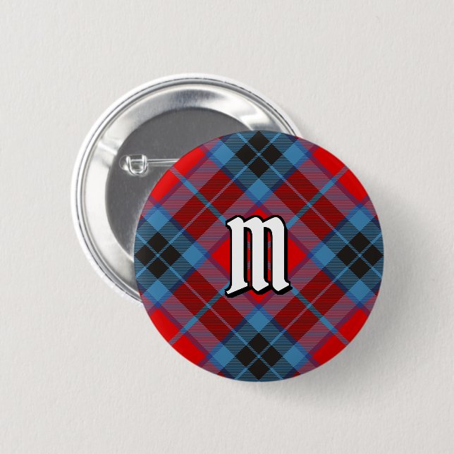 Clan MacTavish Tartan Button (Vorne & Hinten)