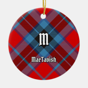 Clan MacTavish Tartan Keramik Ornament