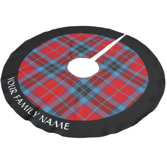Clan MacTavish Tartan Polyester Weihnachtsbaumdecke (Schrägansicht)