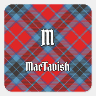 Clan MacTavish Tartan Quadratischer Aufkleber