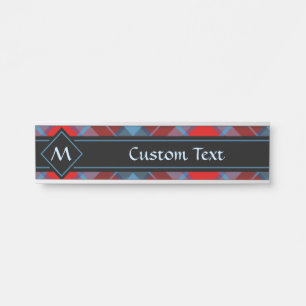 Clan MacTavish Tartan Türschild