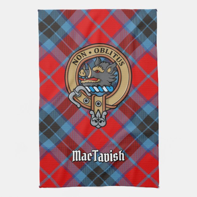 Clan MacTavish Wappen Geschirrtuch (Vertikal)