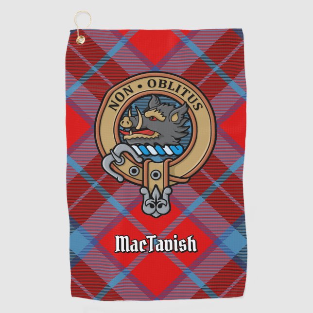 Clan MacTavish Wappen Golfhandtuch (Vorderseite)