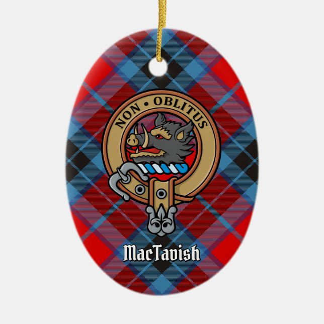 Clan MacTavish Wappen Keramik Ornament (Vorne)