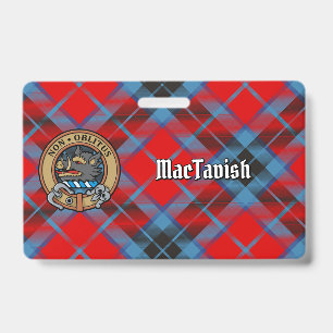 Clan MacTavish-Wappen über Tartan Ausweis