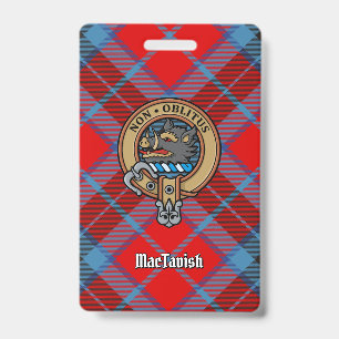 Clan MacTavish-Wappen über Tartan Ausweis