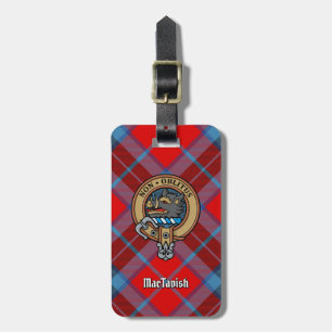 Clan MacTavish Wappen über Tartan Gepäckanhänger