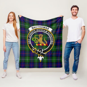 Clan MacThomas Modern Tartan Kariert Fleecedecke