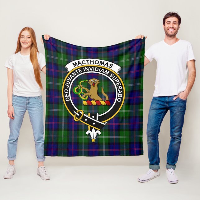 Clan MacThomas Modern Tartan Kariert Fleecedecke (Beispiel)