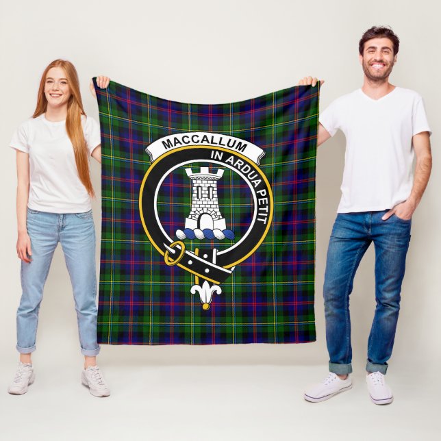 Clan Malcolm Moderm Tartan Kariert Fleecedecke (Beispiel)