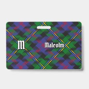 Clan Malcolm Tartan Ausweis