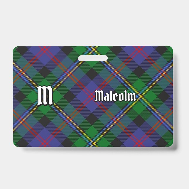 Clan Malcolm Tartan Ausweis (Vorderseite)