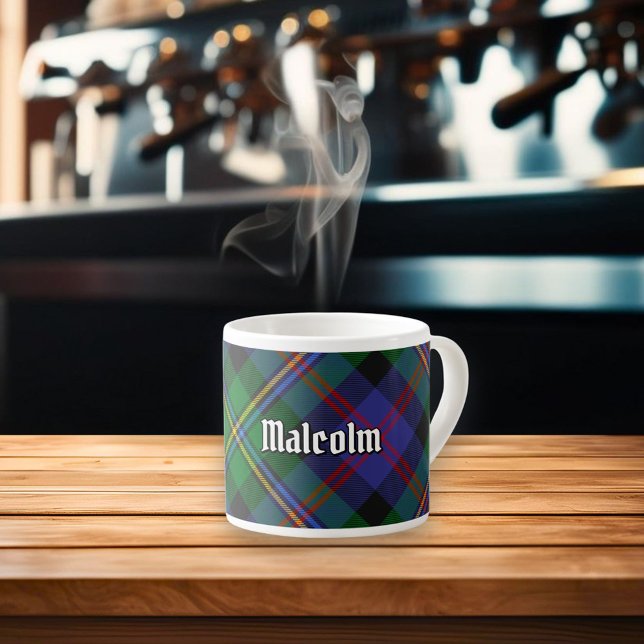 Clan Malcolm Tartan Espressotasse (Von Creator hochgeladen)