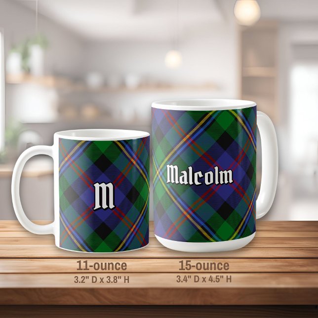 Clan Malcolm Tartan Kaffeetasse (Von Creator hochgeladen)