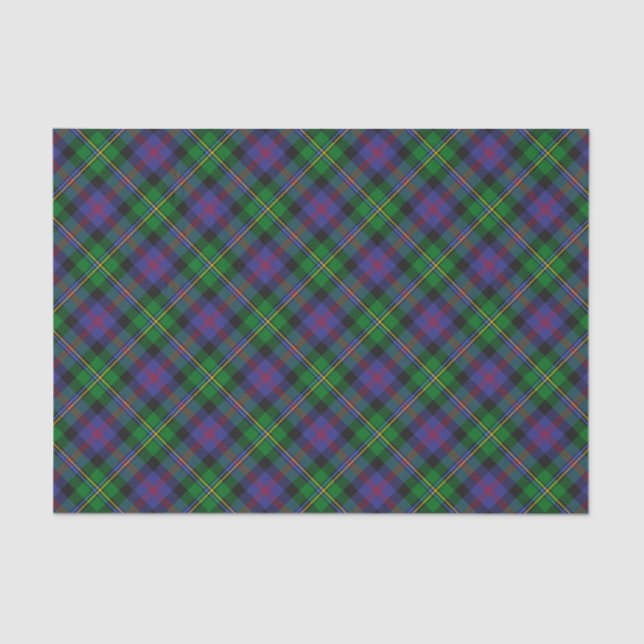 Clan Malcolm Tartan Seidenpapier (Vorderseite)