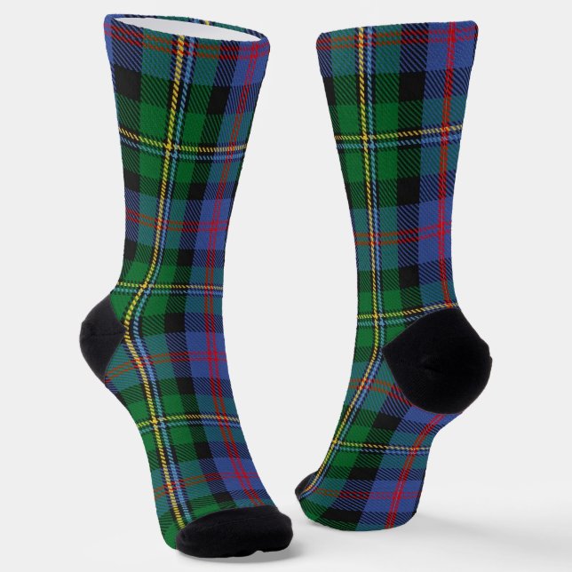 Clan Malcolm Tartan Socks Socken (Gewinkelt)