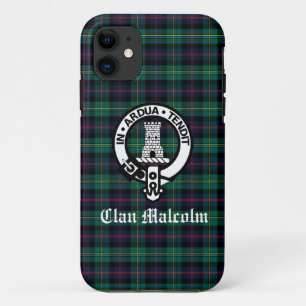 Clan Malcolm Tartan und Wappen Case-Mate iPhone Hülle