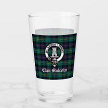 Clan Malcolm Wappen Abzeichen und Tartan