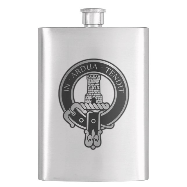 Clan Malcolm Wappen Flask Flachmann (Vorderseite)
