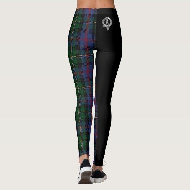 Clan Malcolm Wappen & Tartan Leggings (Rückseite)