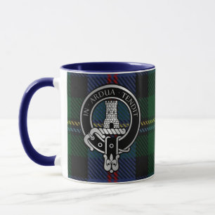 Clan Malcolm Wappen & Tartan Tasse