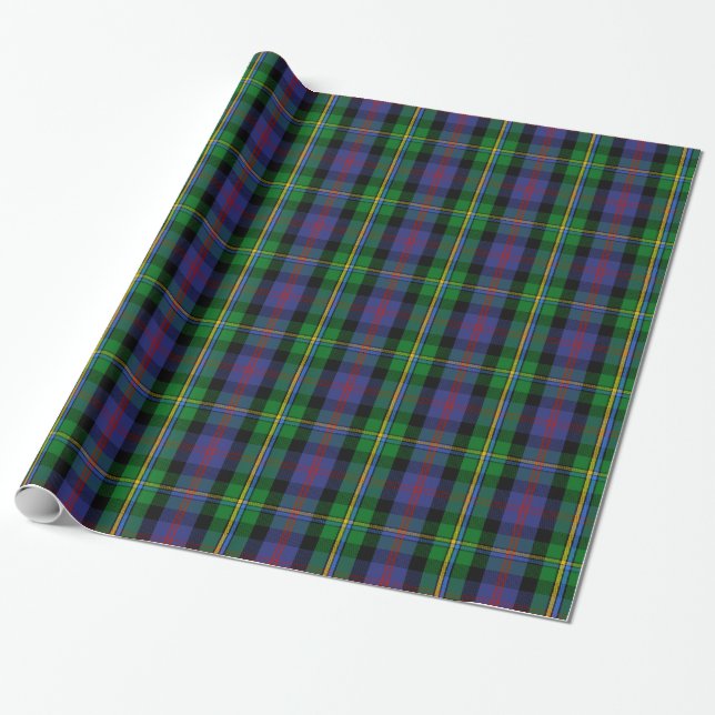 Clan-MalcolmTartan Geschenkpapier (Ungerollt)