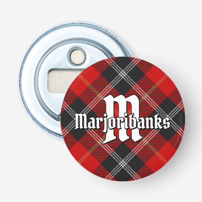 Clan Marjoribanks Tartan Flaschenöffner (Vorderseite)