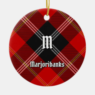 Clan Marjoribanks Tartan Keramik Ornament