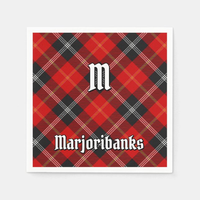 Clan Marjoribanks Tartan Serviette (Vorderseite)