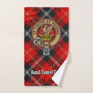 Clan Marjoribanks Wappen über Tartan Badhandtuch Set